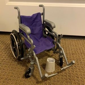 18” Doll Wheelchair and Cast Set